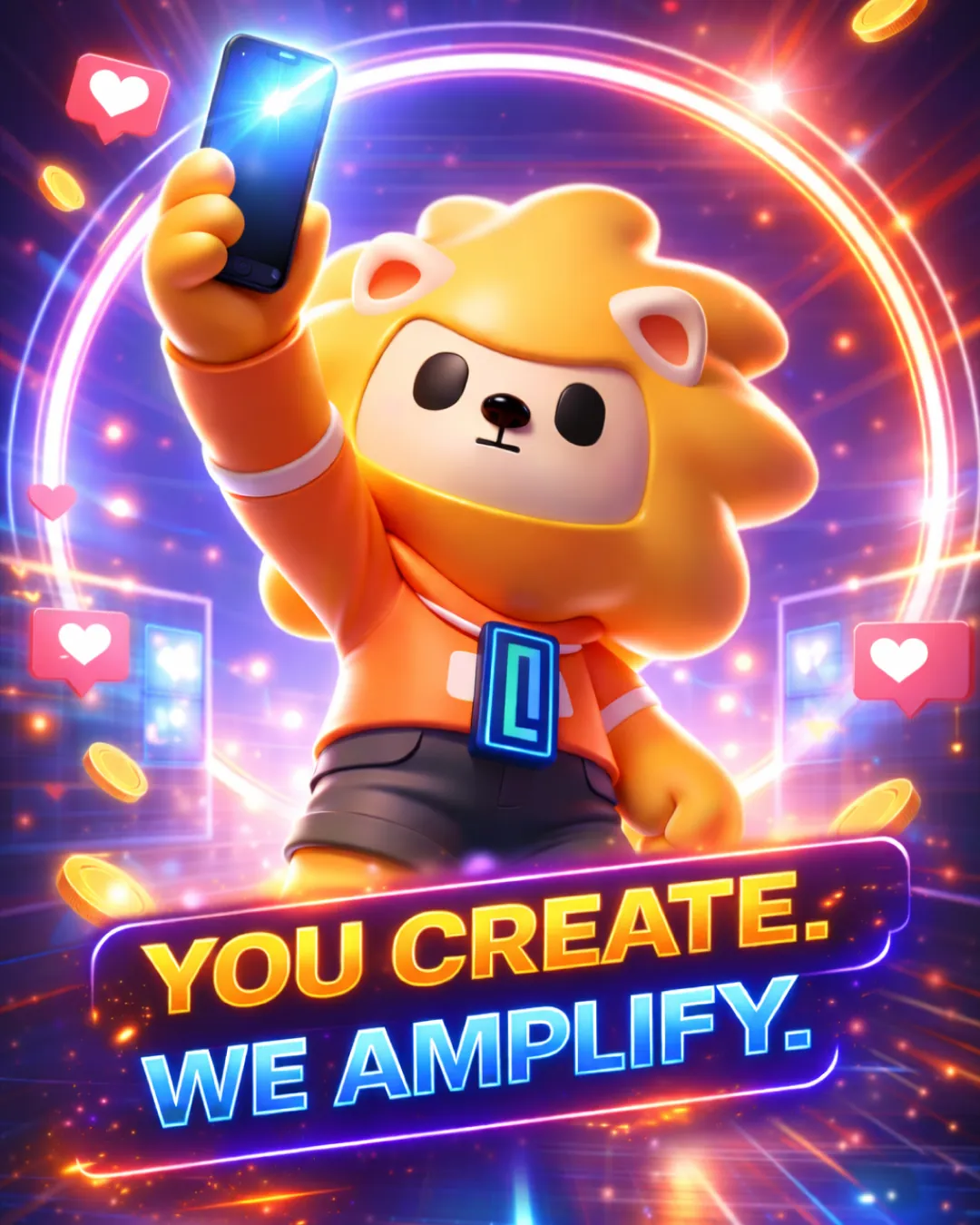 Creator filming TikTok content at INMERS interactive game venue