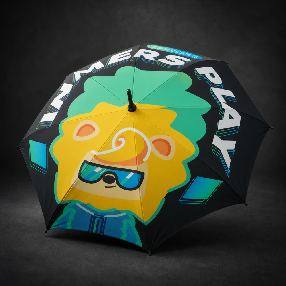 INMERS PLAY umbrella featuring the mascot