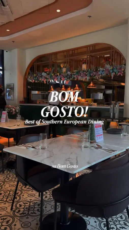 Bom Gosto dining room and open kitchen at One Ayala Level 3